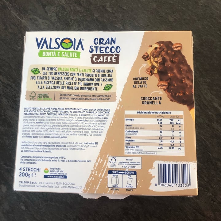 photo of Valsoia Gran Stecco Caffè shared by @spazioverdegreen on  29 Sep 2025 - review