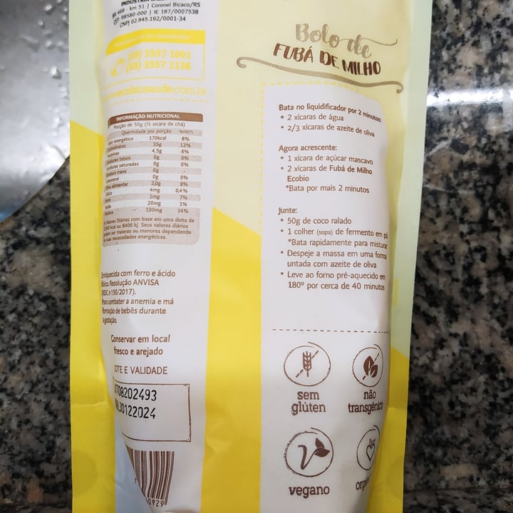 photo of Ecobio Fubá de milho shared by @cassiano on  20 Sep 2024 - review