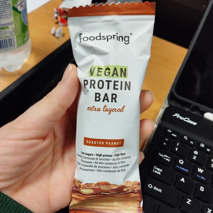 photo of Foodspring Barretta proteica roasted peanut shared by @ilariabonfanti on  01 Mar 2024 - review