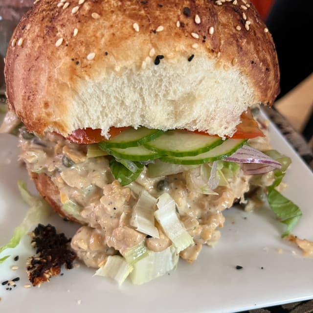 Photo of the dish “chickpea tuna sandwich”