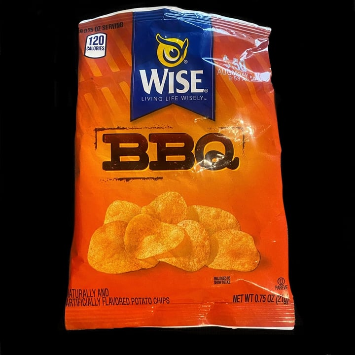photo of Wise BBQ potato chips shared by @th-vegan on  18 Apr 2024 - review