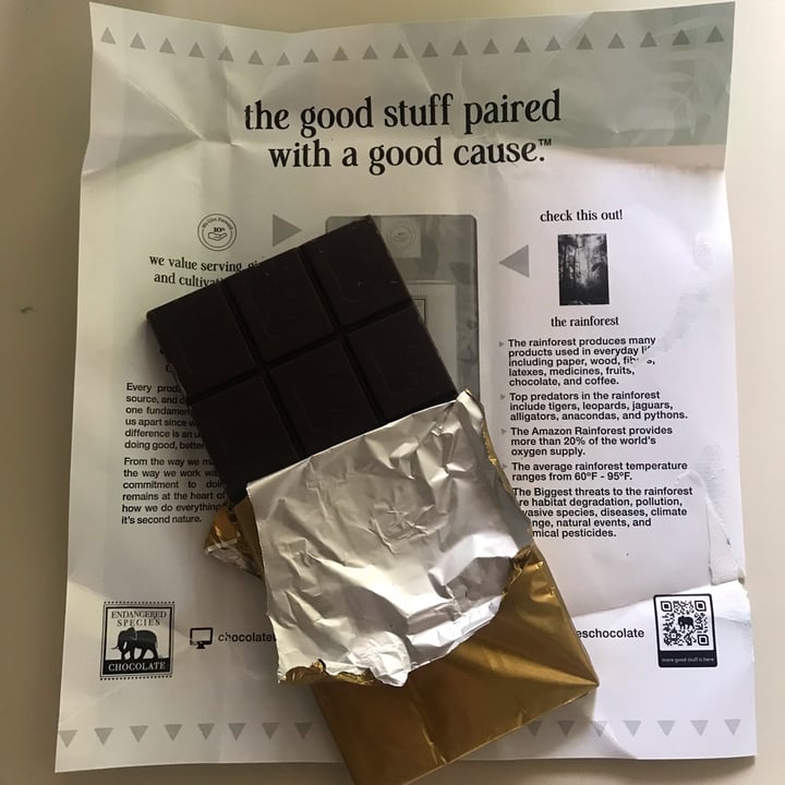 photo of Endangered Species Chocolate Forest Mint + Dark Chocolate shared by @arronlee on  31 May 2024 - review