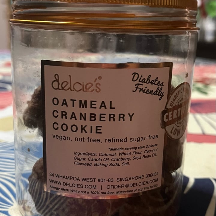 photo of Delcie's Desserts and Cakes Oatmeal Cranberry Cookies shared by @iloveanimals87 on  22 Aug 2023 - review