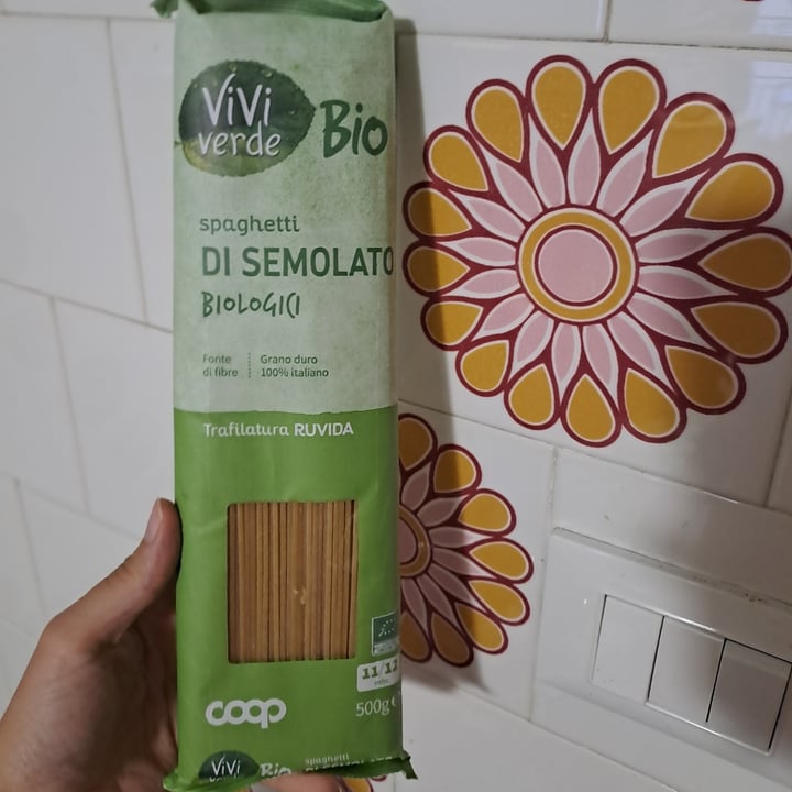 photo of Vivi Verde Coop Spaghetti di semolato biologici shared by @vegantizi on  11 May 2024 - review