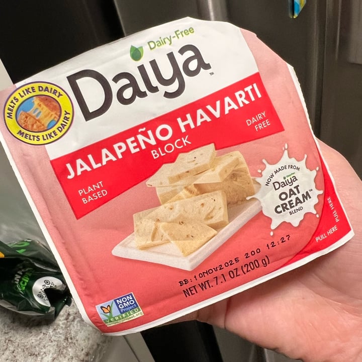 photo of Daiya Jalapeño Havarti Block (Oat Cream Blend) shared by @ksvegan17 on  11 Jul 2025 - review