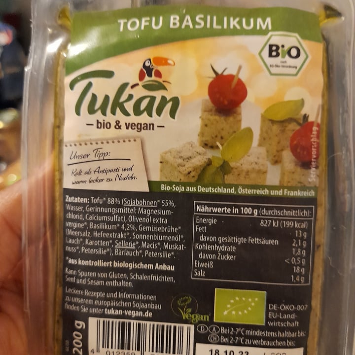photo of Tukan Tofu Basilikum shared by @fegato79 on  24 Sep 2023 - review