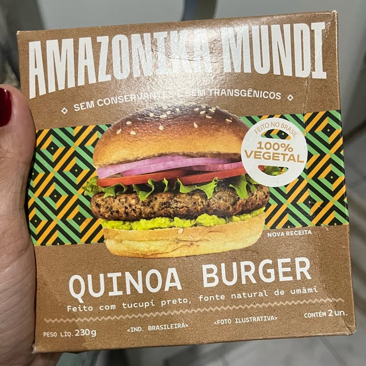 photo of Amazonika mundi Quinua Burguer shared by @isadoragontijo on  30 Sep 2025 - review
