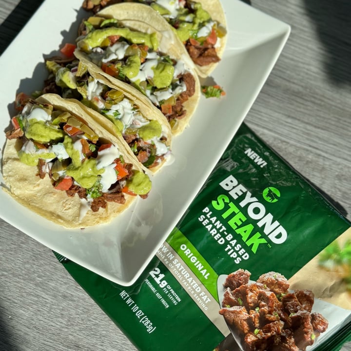 photo of Beyond Meat Beyond Steak Plant Based Seared Tips shared by @berryveganplanet on  27 Oct 2022 - review