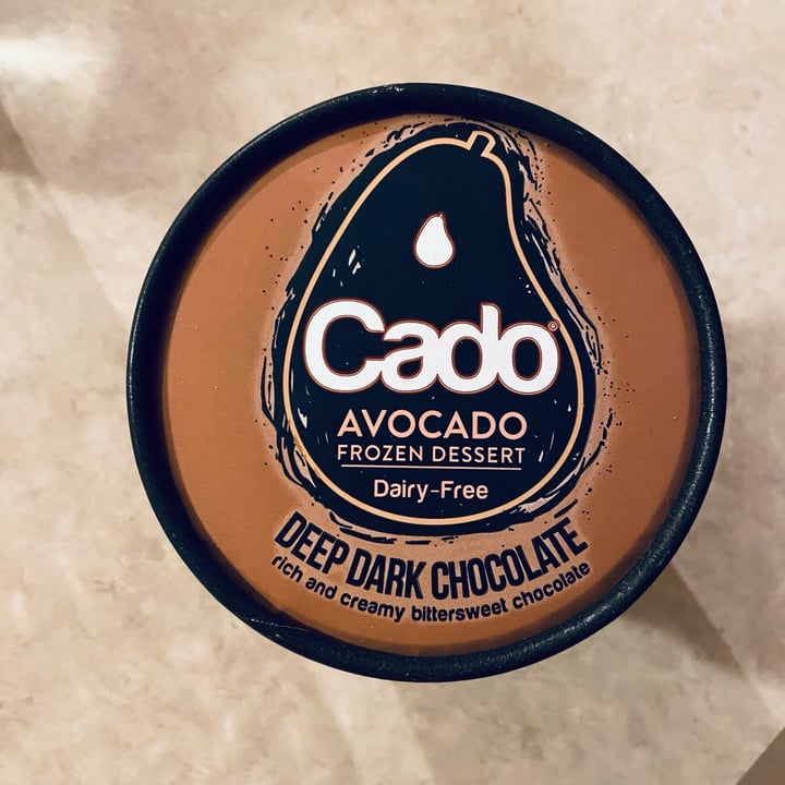 photo of Cado Avocado Ice Cream Deep Dark Chocolate Frozen Dessert shared by @chiaramauro22 on  19 Aug 2023 - review