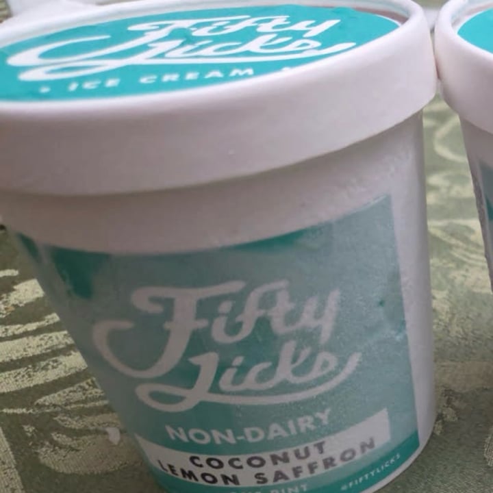 photo of Fifty Licks Ice Cream coconut lemon saffron ice cream shared by @raatz on  04 Sep 2025 - review