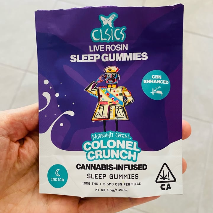 photo of CLSICS Midnight Cereal Colonel Crunch Cannabis Infused Sleep Gummies shared by @beckyyy on  15 Dec 2024 - review