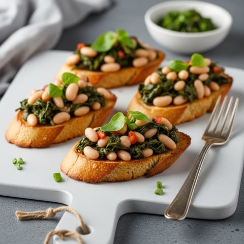 Easy Vegan White Bean Bruschetta: Mediterranean-Inspired & Budget-Friendly