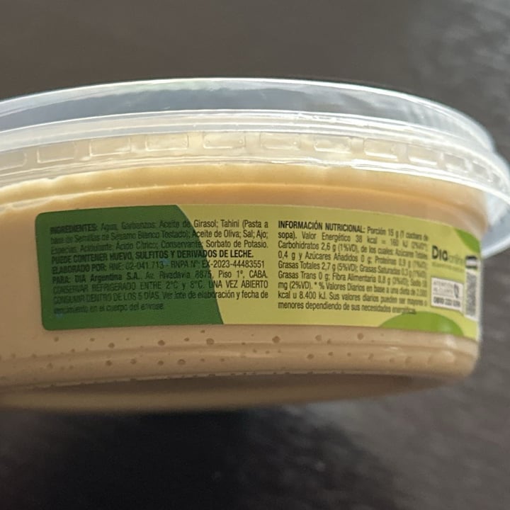 photo of Dia% hummus oliva shared by @barbymarz on  20 Jul 2024 - review