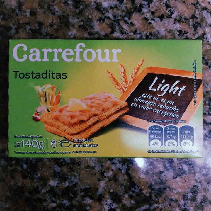 photo of Carrefour Tostaditas Light shared by @nanicuadern on  14 Nov 2023 - review