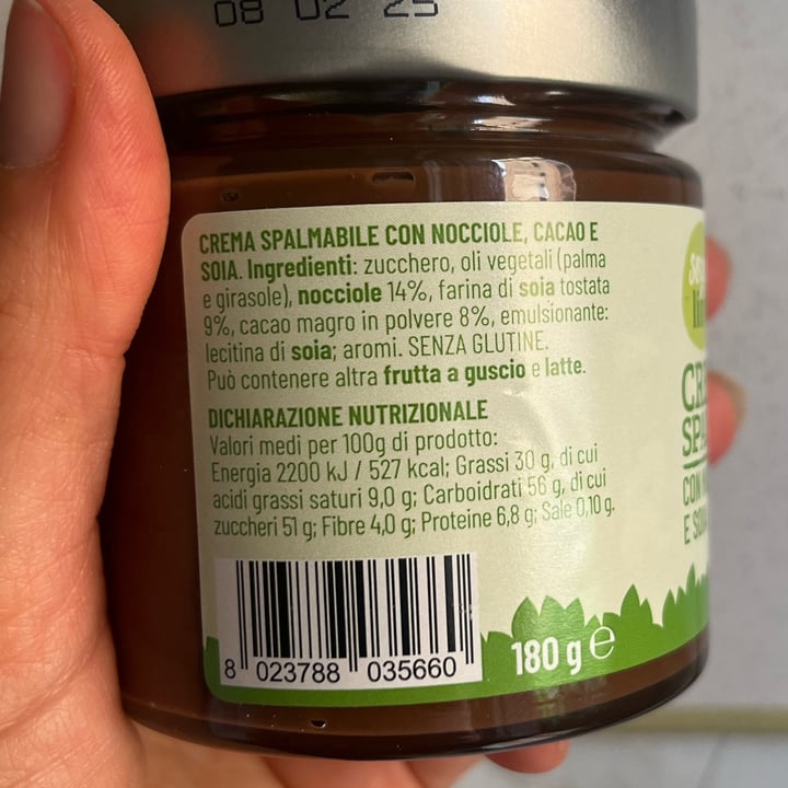 photo of Soya life Crema spalmabile con Nocciole, Cacao e Soia shared by @petramodirari on  01 May 2024 - review