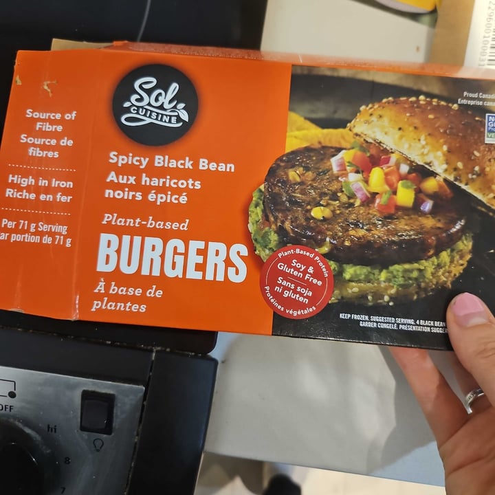 photo of Sol Cuisine Spicy Black Bean Burgers shared by @andreaalexandra on  19 Apr 2024 - review