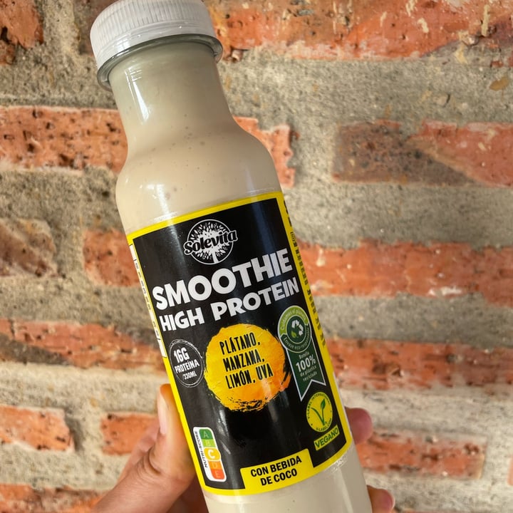 photo of Solevita Smoothie High Protein Plátano, Manzana, Limón y Uva shared by @pauladelriver on  15 Aug 2025 - review
