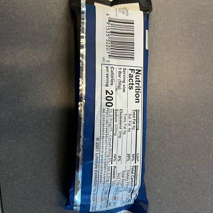 photo of NuGo Dark Chocolate Almond with sea salt shared by @vegancheese on  20 Apr 2024 - review