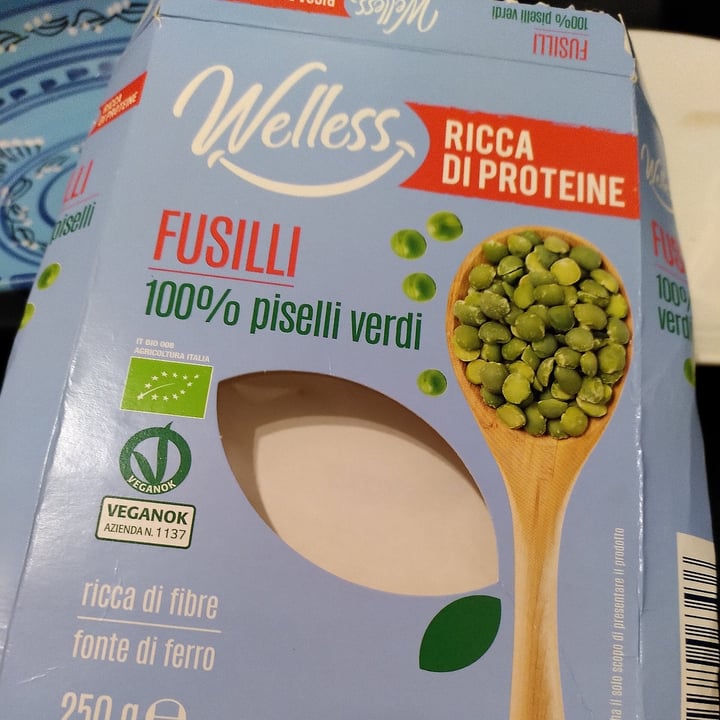 photo of Wellness+ Fusilli ai piselli shared by @walkabout-veg on  14 Apr 2024 - review