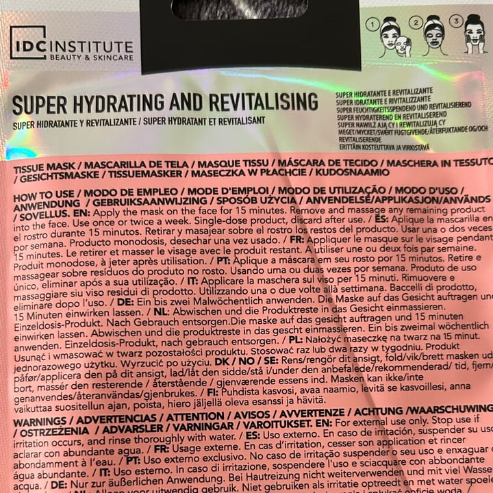 photo of IDC Institute Beauty & Skincare Animated Face Mask Series - Super Hydrating And Revitalising shared by @elyqs on  18 Oct 2024 - review