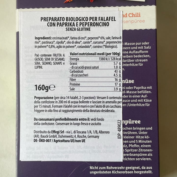 photo of Bauck mühle Harissa Falafel shared by @salsedine on  11 Sep 2025 - review