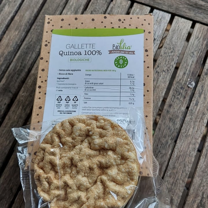 photo of Biofilia gallette quinoa 100% shared by @teresa62 on  28 Aug 2023 - review