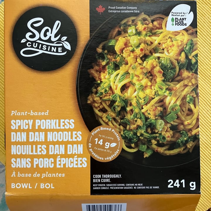 photo of Sol Cuisine spicy porkless dan dan noodles shared by @sunflowermichelle on  05 Oct 2024 - review