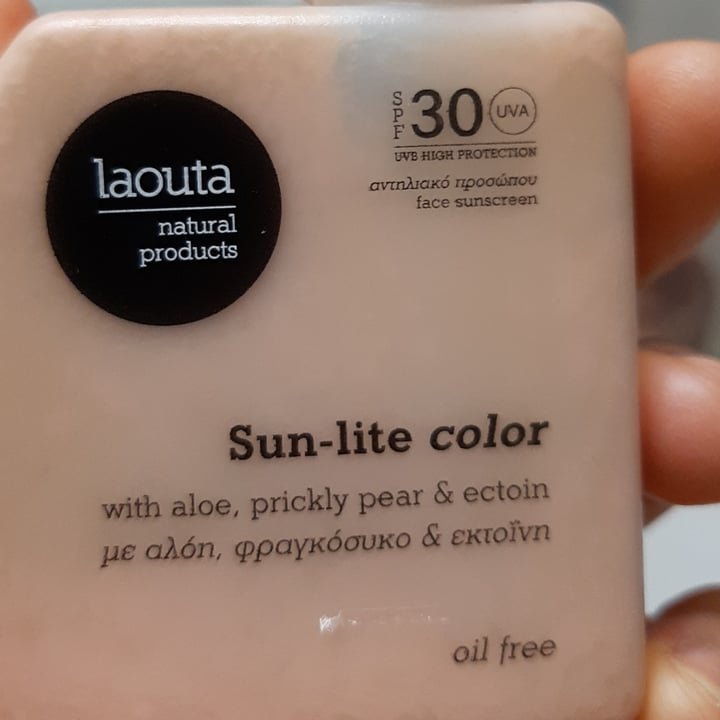 photo of Laouta sun light sunscreen shared by @vegsupergirl on  20 Apr 2024 - review