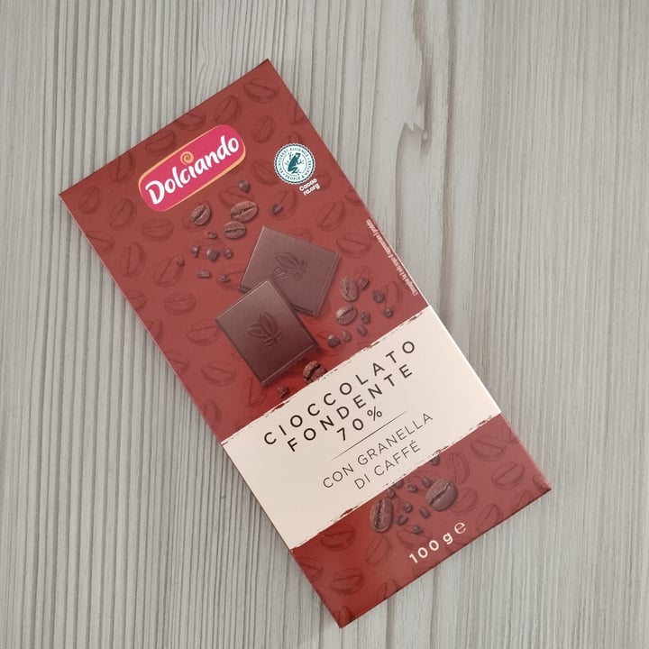 photo of Dolciando Cioccolato fondente 70% con granella di caffè shared by @a2390 on  13 Nov 2023 - review