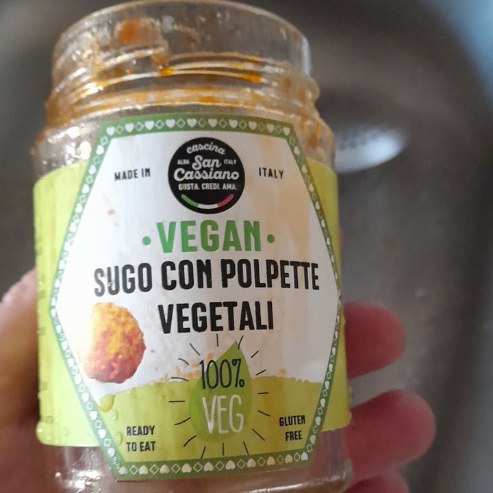 photo of Cascina San cassiano Sugo con polpette vegetali shared by @lupogrigio on  27 Nov 2023 - review