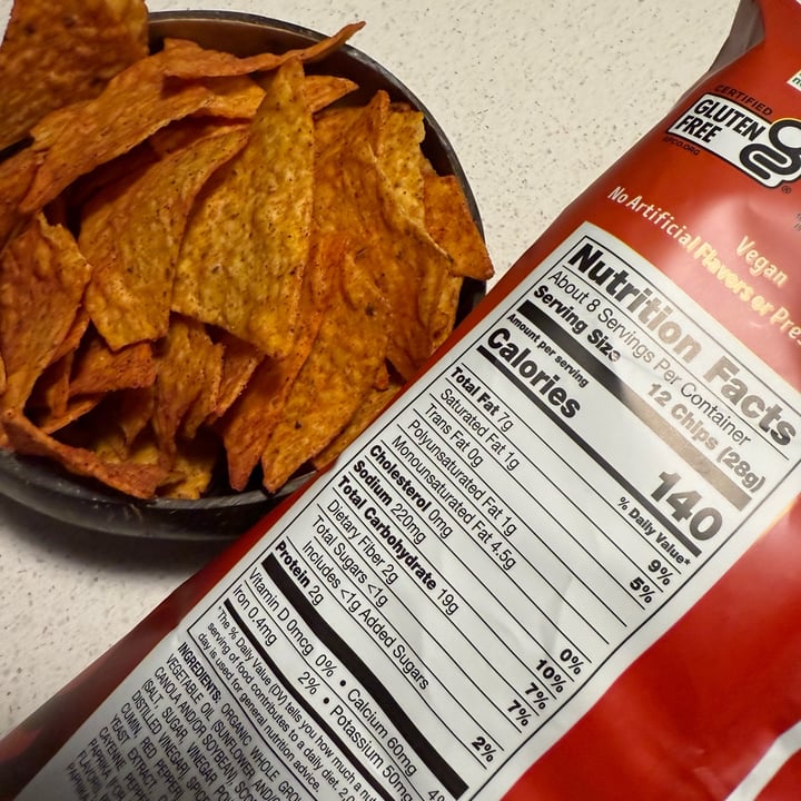 photo of Late July Snacks Scorchin' Sauce tortilla chips shared by @berryveganplanet on  17 Nov 2024 - review