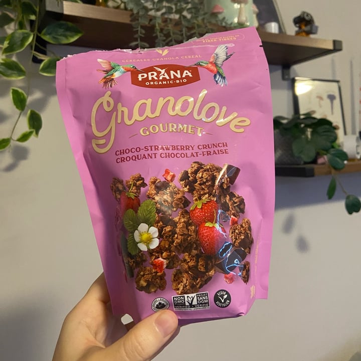 photo of Prana Granolove Chocolate Strawberry shared by @veggie-meg on  21 Jan 2025 - review