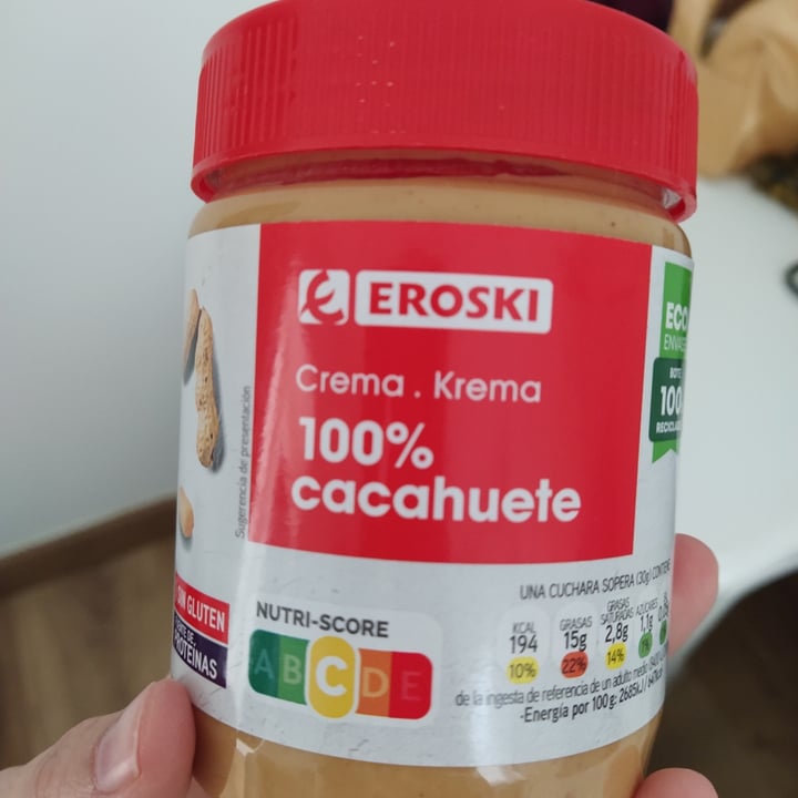 photo of Eroski crema de cacahuete shared by @marinasnchez on  25 Apr 2024 - review