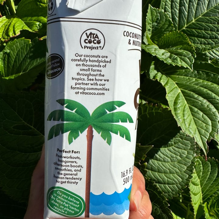photo of Vita Coco Pressed Coconut Water shared by @berryveganplanet on  03 Dec 2023 - review