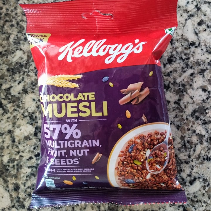photo of Kellogg Chocolate Muesli shared by @vegananimallove on  13 Mar 2024 - review