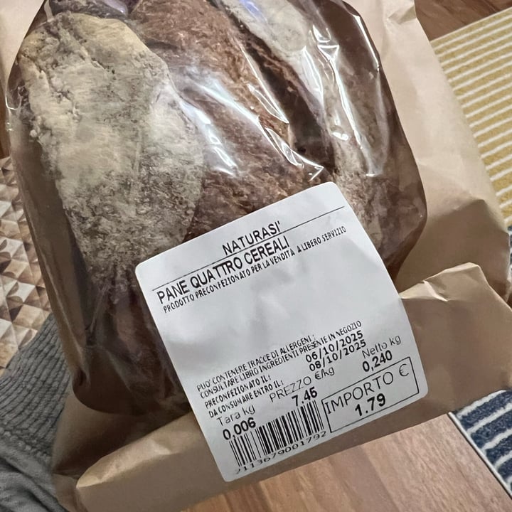 photo of NaturaSi pane ai 4 cereali shared by @fedebonny on  12 Oct 2025 - review