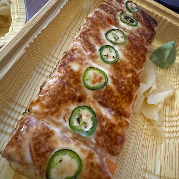 photo of Vegan Shoku Japanese Restaurant Vegan Salmon Avocado Oshi shared by @carrieannburns on  06 Sep 2025 - review