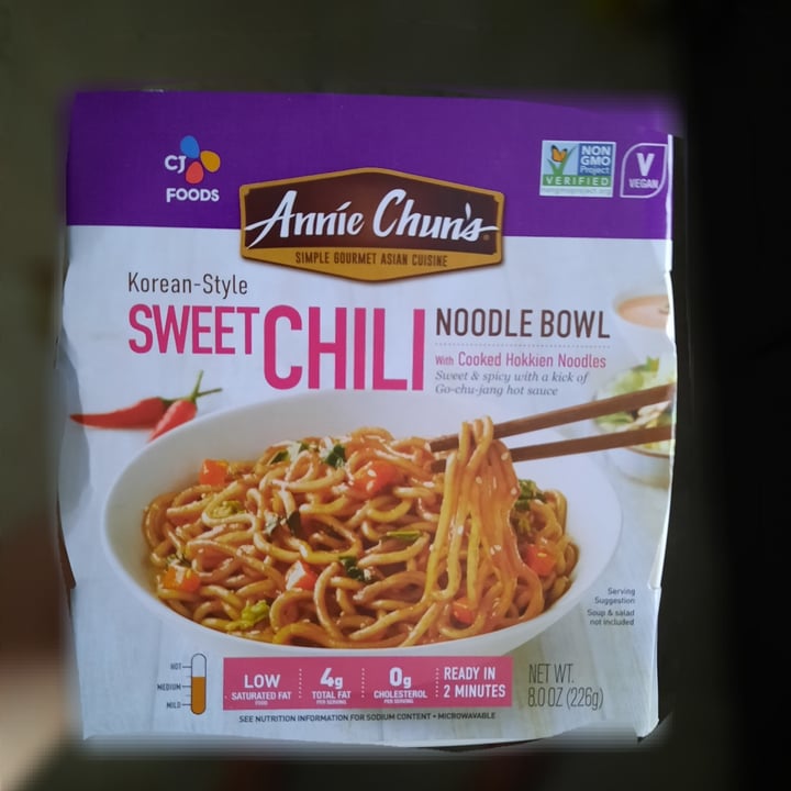 photo of Annie Chun's Korean-Style Sweet Chili Noodle Bowl shared by @anonvegan on  05 Sep 2023 - review