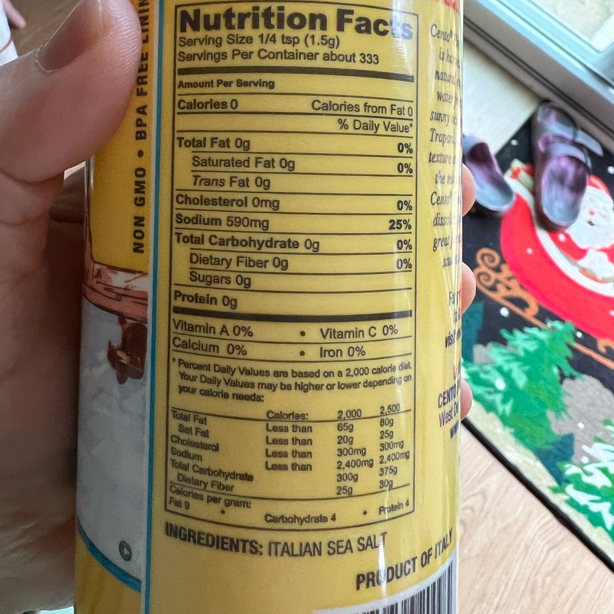 fine Italian sea salt from Cento - Vegan Product Reviews & Ratings ...
