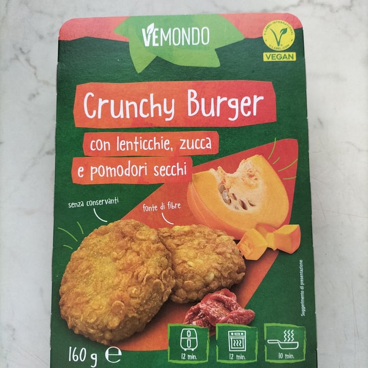 photo of Vemondo crunchy burger con lenticchie zucca e pomodori secchi shared by @sofia46 on  13 May 2024 - review