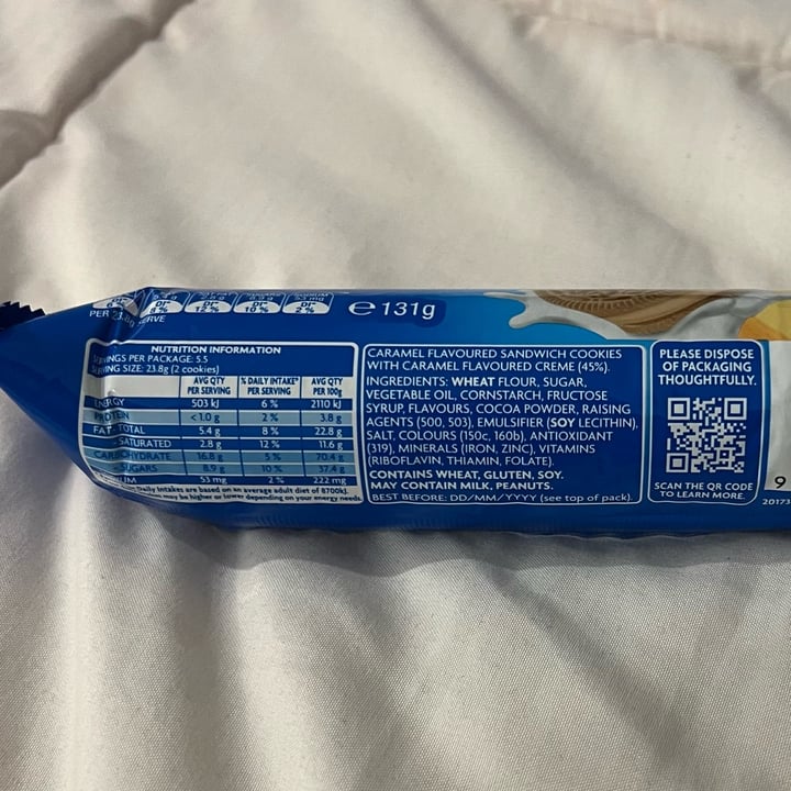 photo of Oreo Double Stuff Caramilk shared by @vegan-friendly on  13 Mar 2025 - review