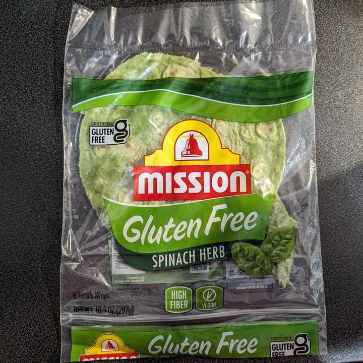 photo of Mission Foods Gluten-Free Spinach Herb Tortillas shared by @tina360 on  20 Apr 2024 - review