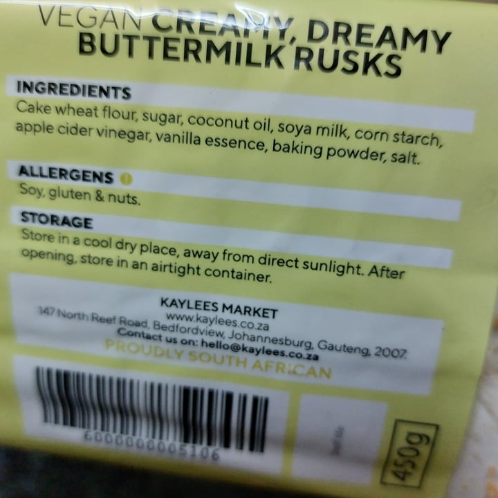 photo of Kaylees market Creamy, Dreamy Buttermilk Rusks shared by @ecobunny on  04 Dec 2023 - review