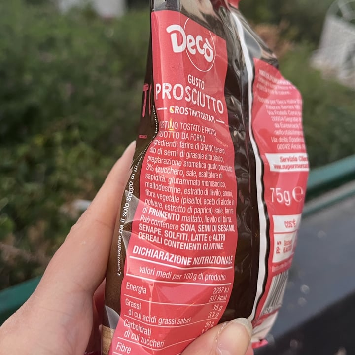 photo of Decò crostini gusto prosciutto shared by @tania- on  25 Sep 2025 - review