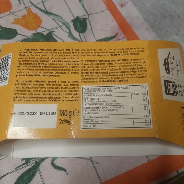 photo of Unconventional Cotolette Vegetali 0% Pollo 100% Gusto shared by @barbarellaap on  29 Apr 2024 - review