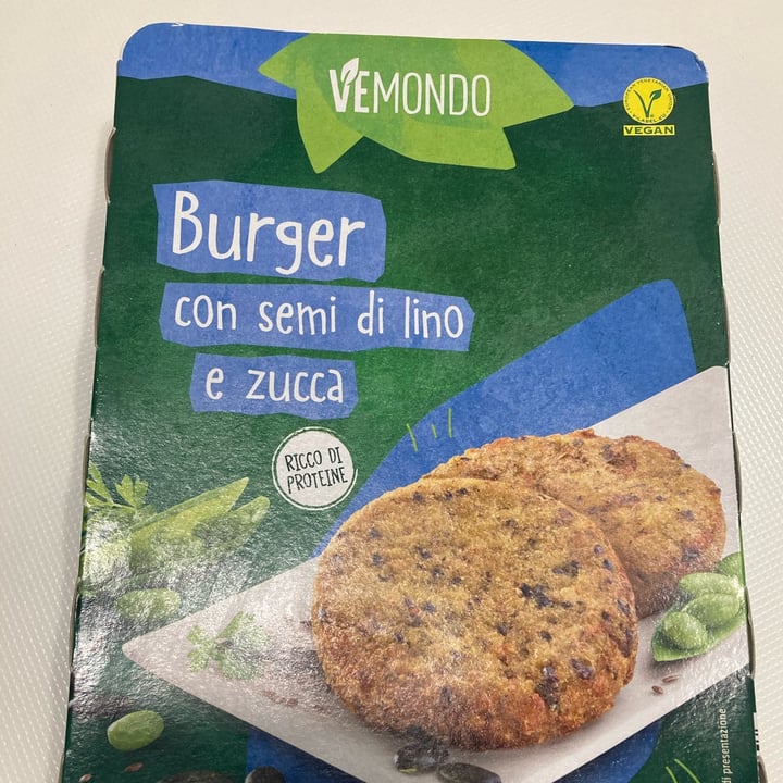 photo of Vemondo 2 burger con semi di lino e zucca shared by @al-ma on  30 Apr 2024 - review