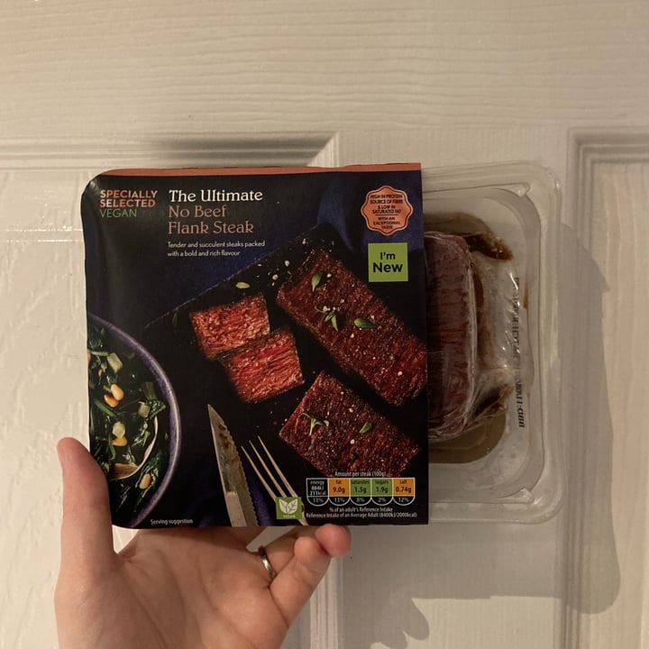 photo of ALDI Specially Selected No Beef Flank Steak shared by @verypotato on  16 Feb 2025 - review