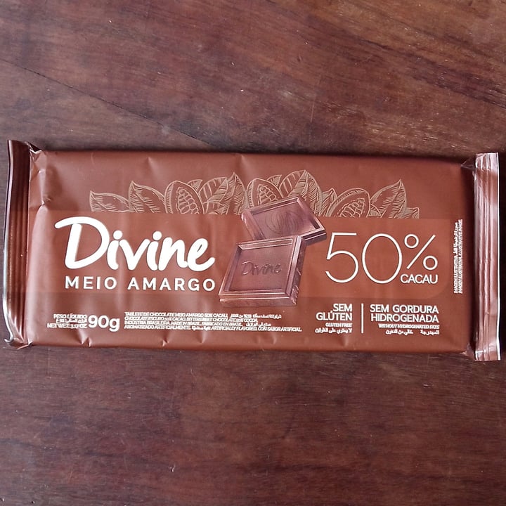photo of Divine Chocolate Chocolate meio amargo 50% cacau shared by @estrelaveg on  05 Jan 2024 - review