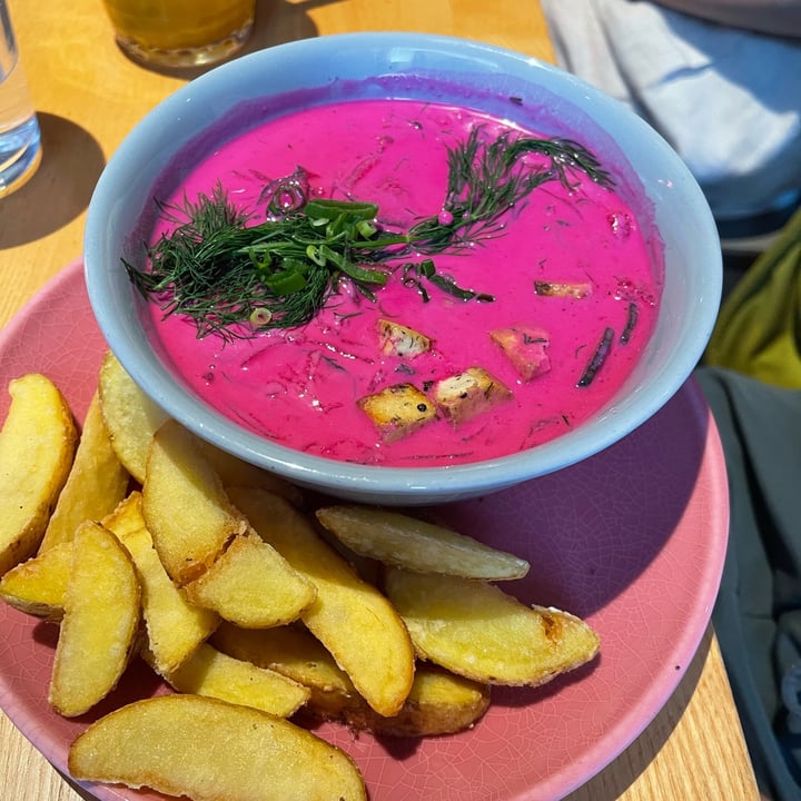 photo of RoseHip Vegan Bistro pink soup shared by @ro-ngodrup-dorje on  09 Sep 2025 - review