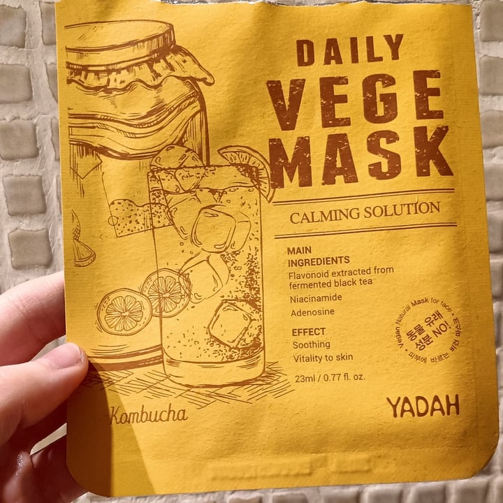 photo of Yadah Daily Vege mask Kombucha shared by @wonka on  20 Apr 2024 - review